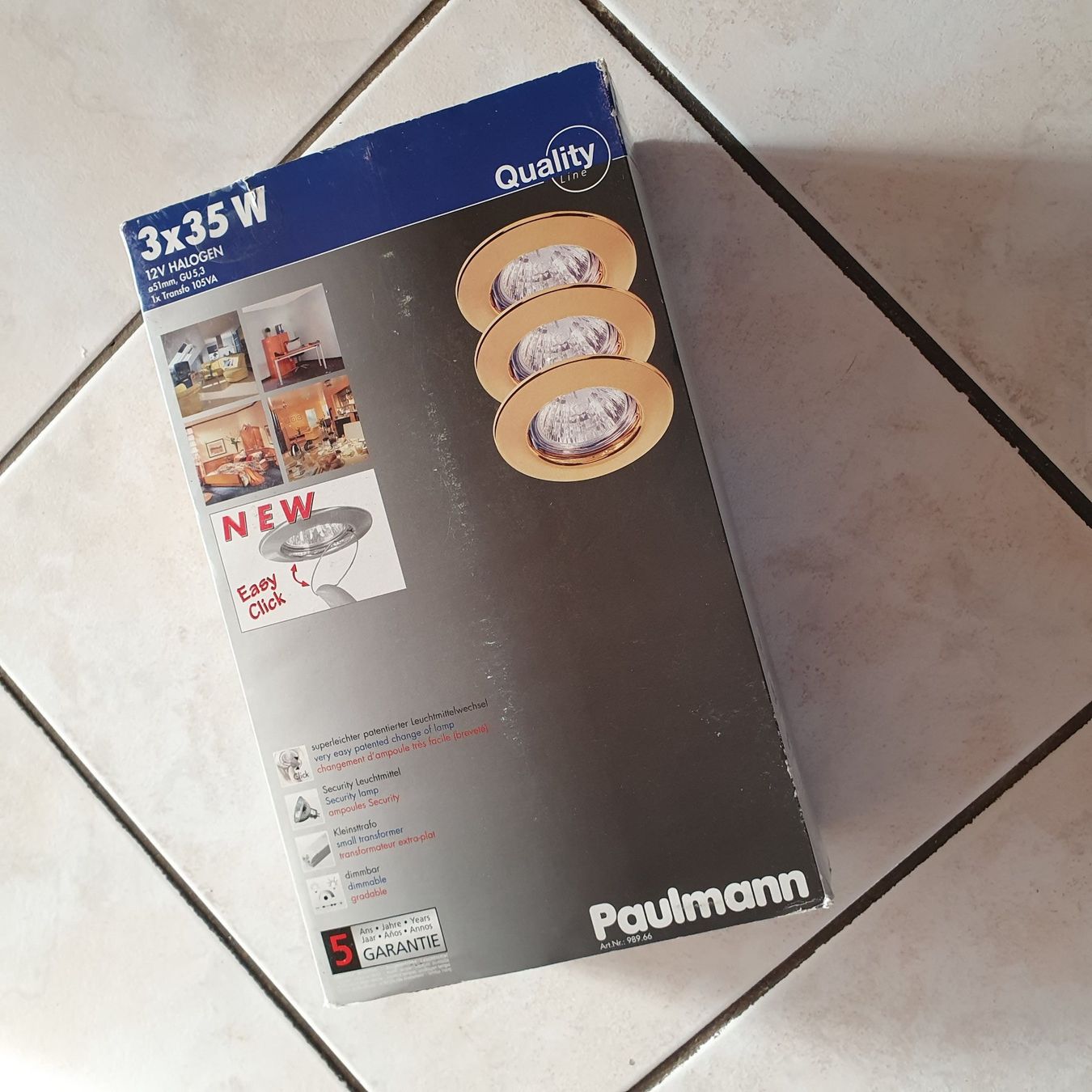 Kronleuchter & Deckenlampen: Set mit 3 Halogen Einbau- Leuchten 12 Volt – Neu (gemäss Beschreibung) aus Mettmenstetten von Angi82