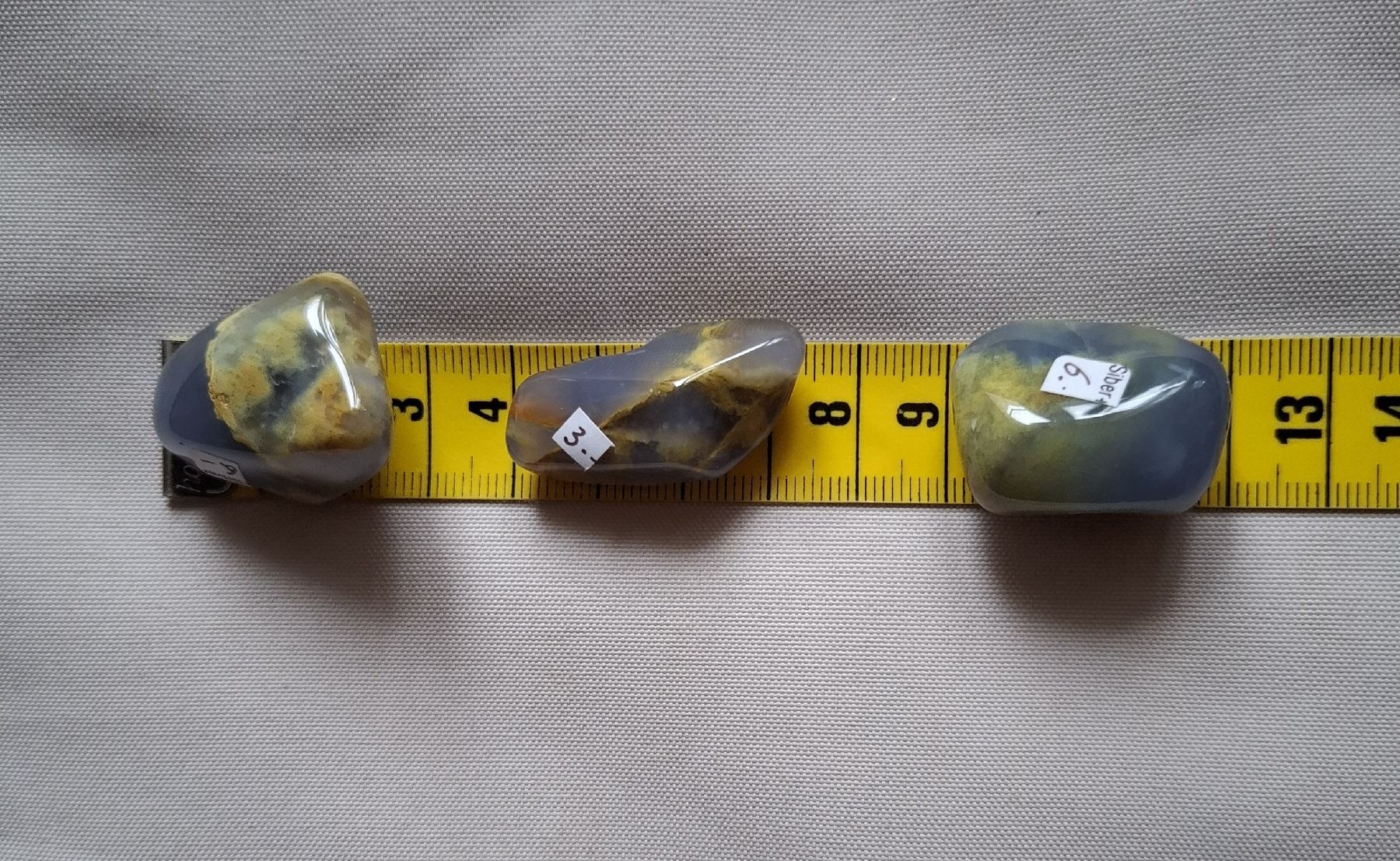 Minerali & Pietre curative: 3 Stück Blue Lace Agate – Usato da Dietikon venduto da Hirschkopf 3