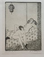 Martin Erich Philipp (1887-1978), Radierung, Frauen, Akt