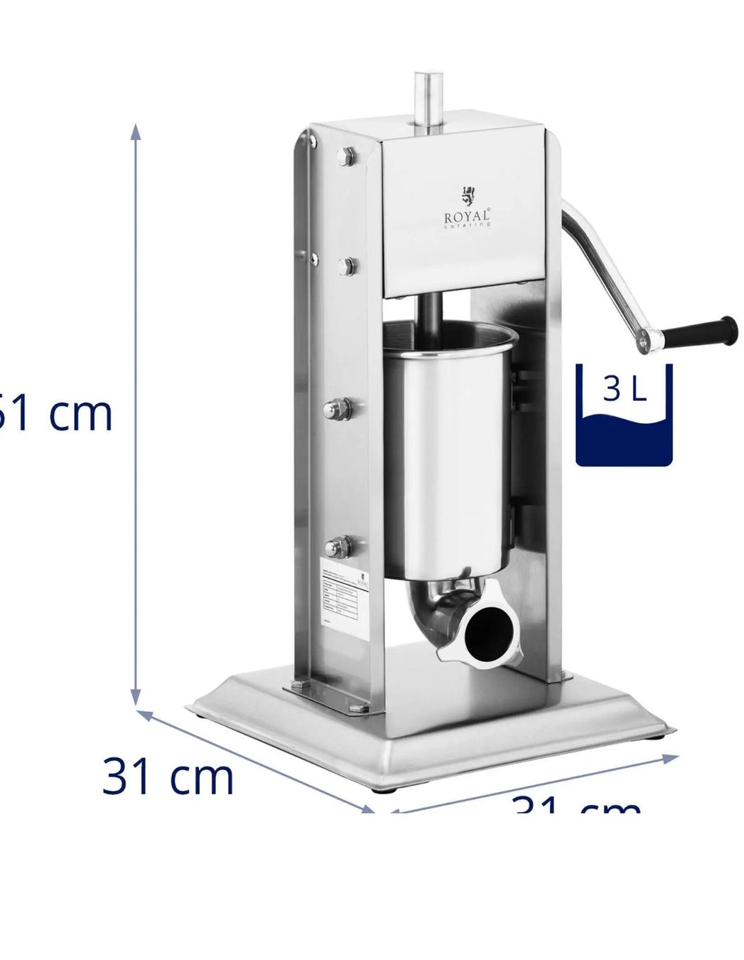 Elettrodomestici da cucina: + Wurstfüller vertikal Wurstfüllmaschine Wurstspritze – Nuovo e nell'imballaggio originale da Amriswil venduto da JaJa-Express 5