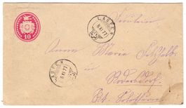 Entier postal de Laufen pour Rodersdorf  le 6.XI.77