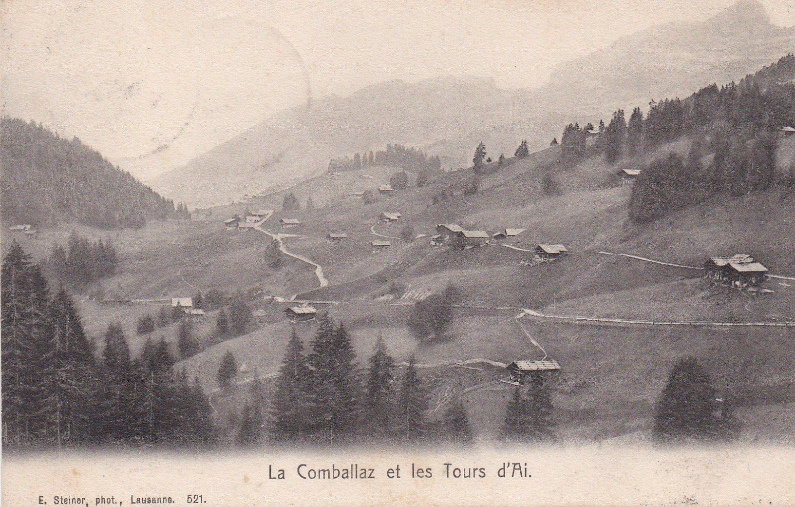 Cartoline postali: AK - La Comballaz - gel. 13.10.1908 – Usato da Fribourg venduto da schnalla92