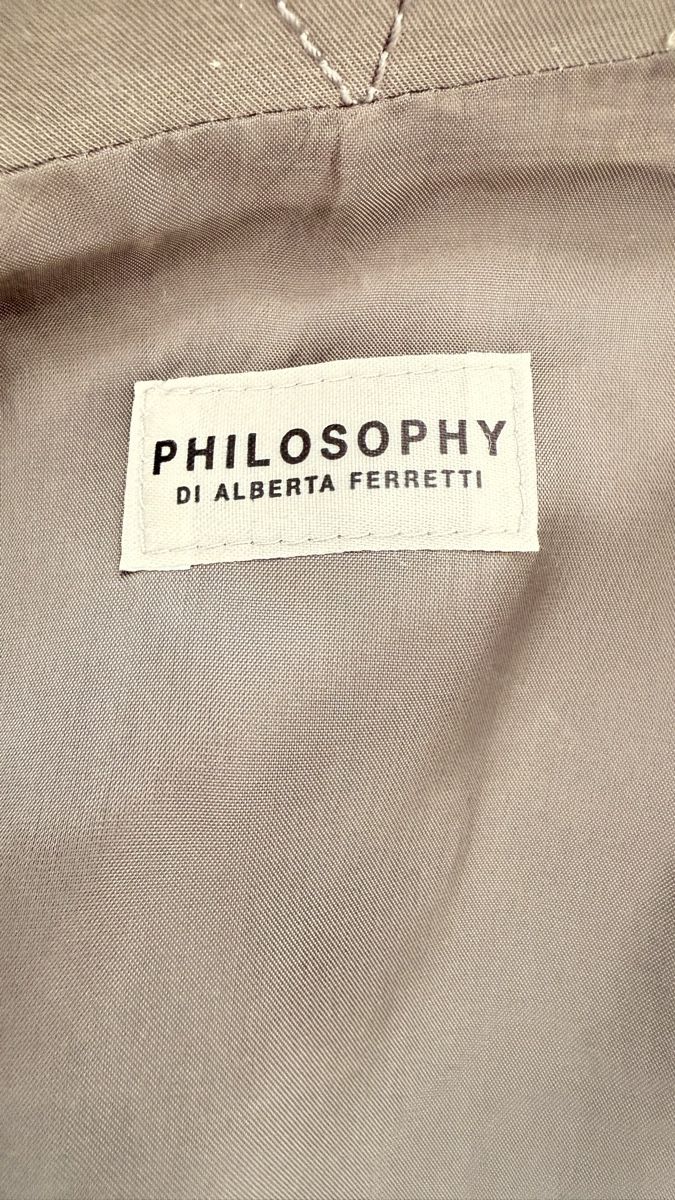 Giacche: Philosophy di Alberta Ferretti Grey Cotton Jacket US6 – Usato da Zollikerberg venduto da MK-13 4
