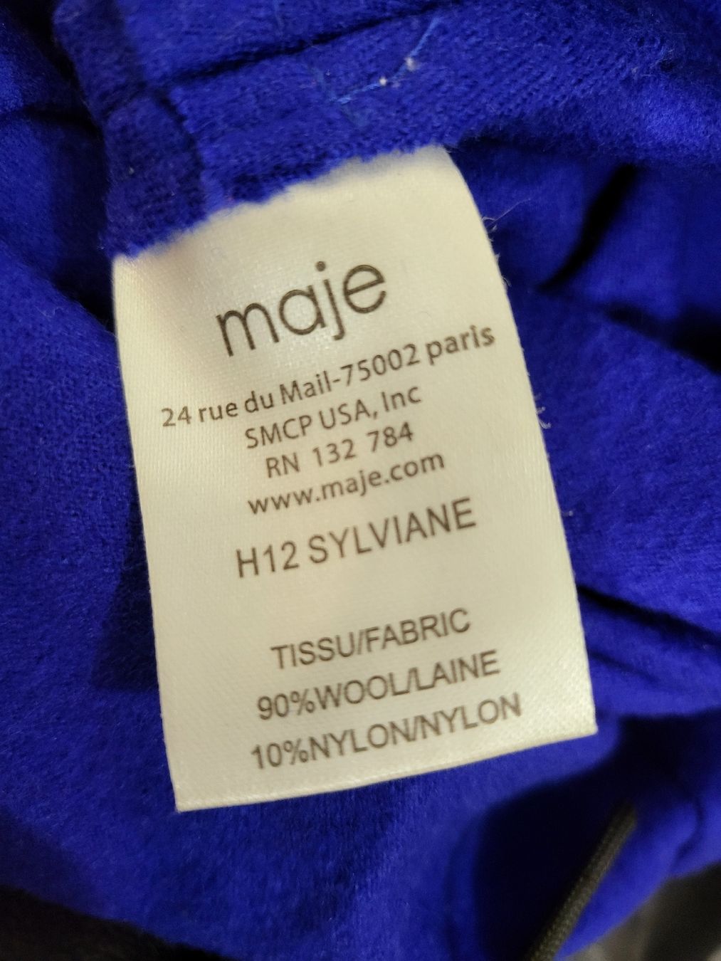 Maje Robes: Robe Maje Laine taille 1 bleue électrique - parfait – D'occasion à Niedergösgen par Eva2410 4