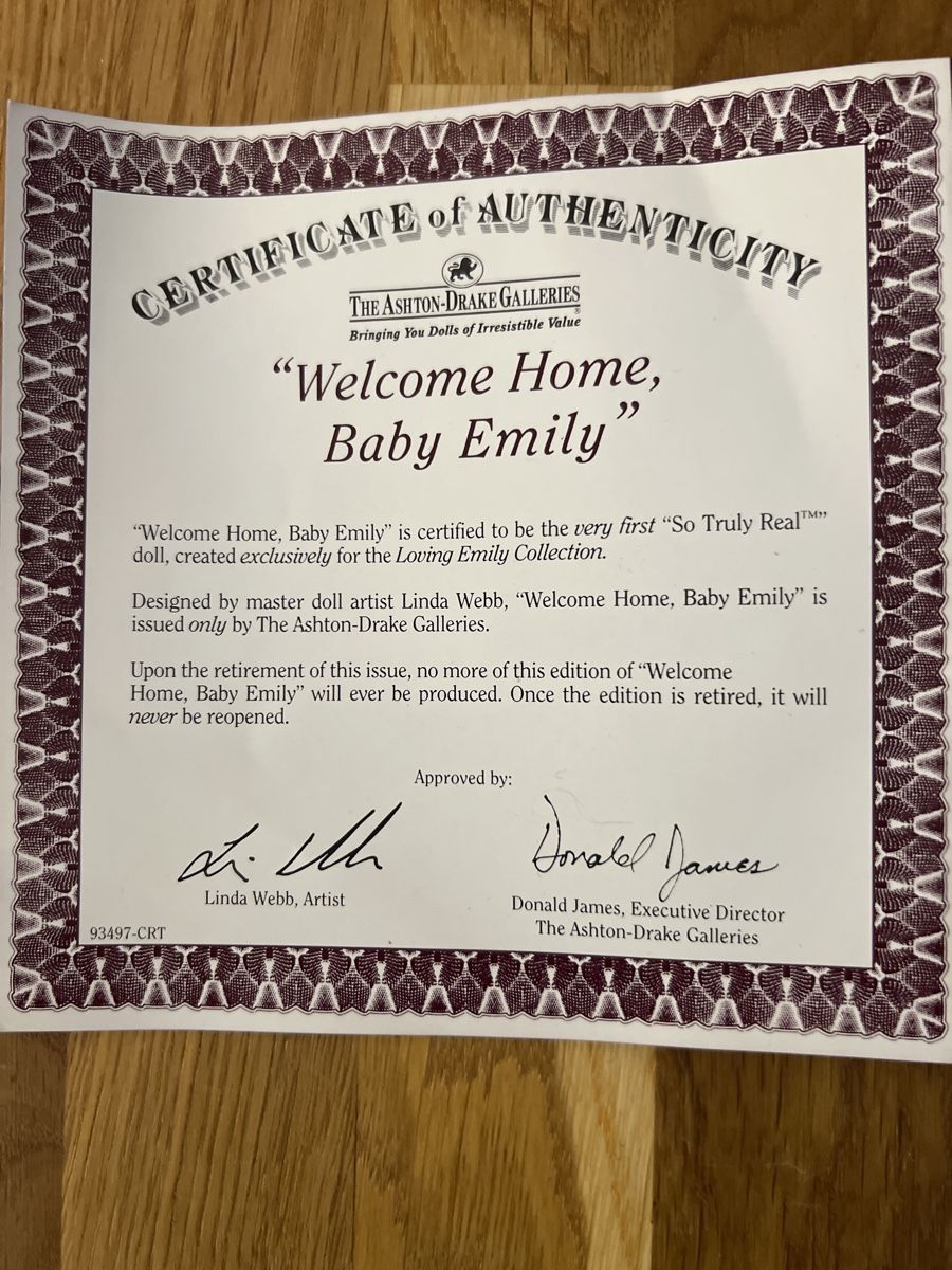 Bambole: POUPÉE BABY EMILY – Nuovo e nell'imballaggio originale da Brügg BE venduto da traindenuit 5