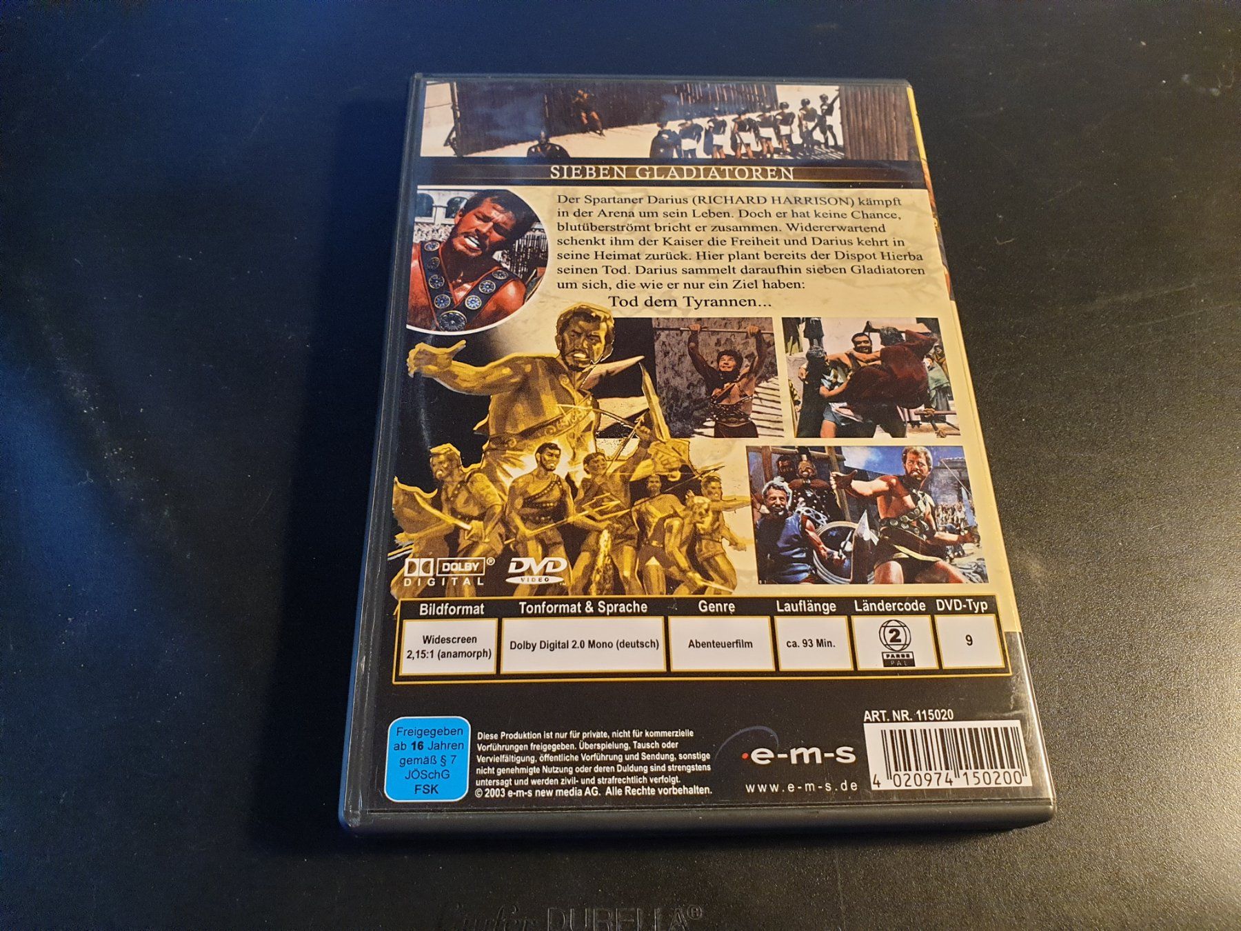 Alle DVDs: DVD Sieben Gladiatoren - Richard Harrison – Gebraucht aus Kulmerau von fel_r5fj 1