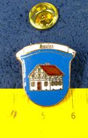 HAUSEN AG GEMEINDE-WAPPEN SCHMUCK-PIN ENAMEL GOLDIG