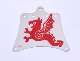 Cloth Sail 12 x 10 with Red Flying Dragon Pattern