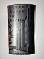 Buch "neues bauen in berlin"  1931 H.Johannes Bauhaus Design