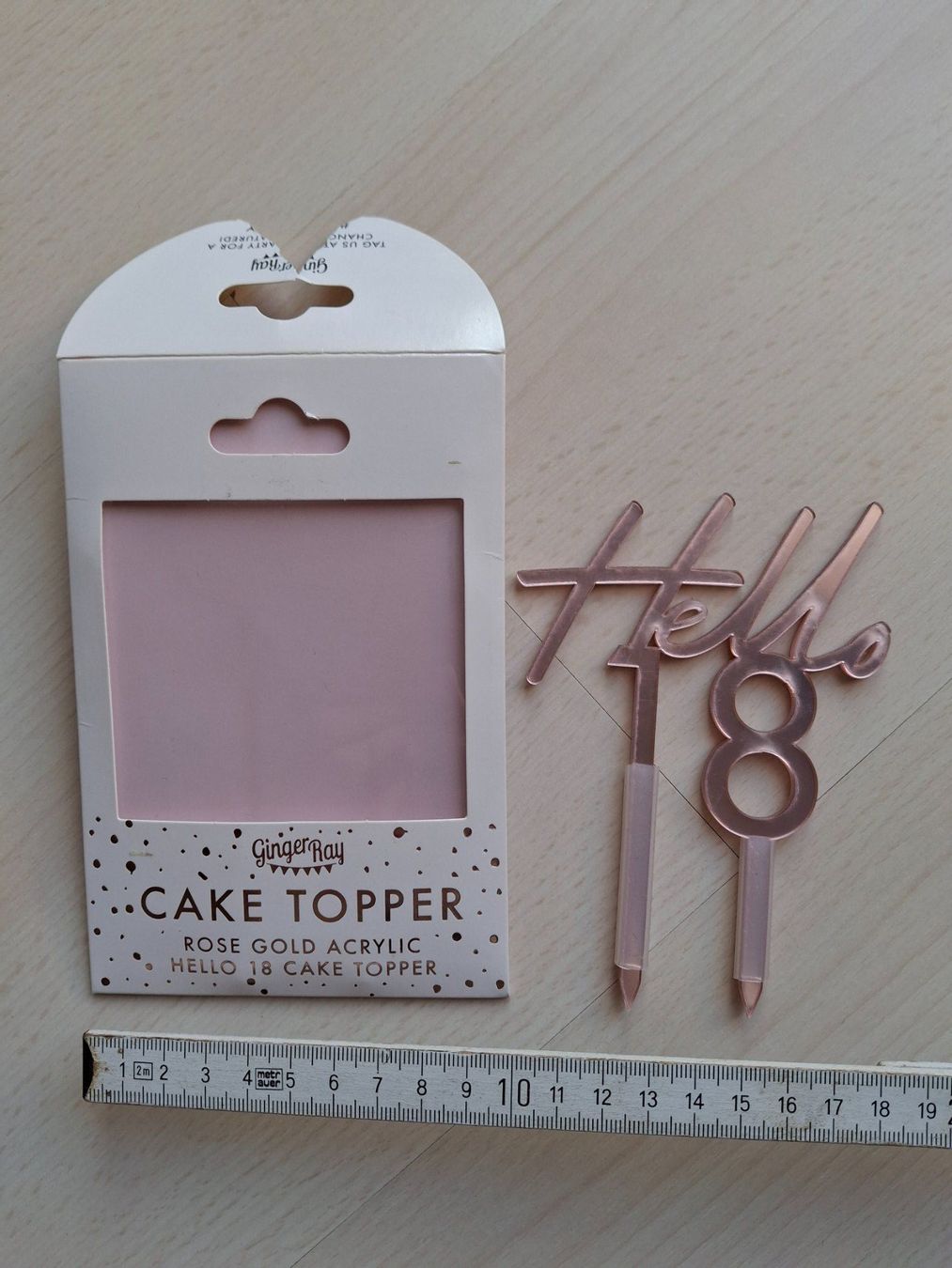 Tutte le decorazioni: Cake Topper "Hello 18" Roségold Acryl – Usato da Walterswil SO venduto da mel_5b2h