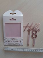 Cake Topper "Hello 18" Roségold Acryl