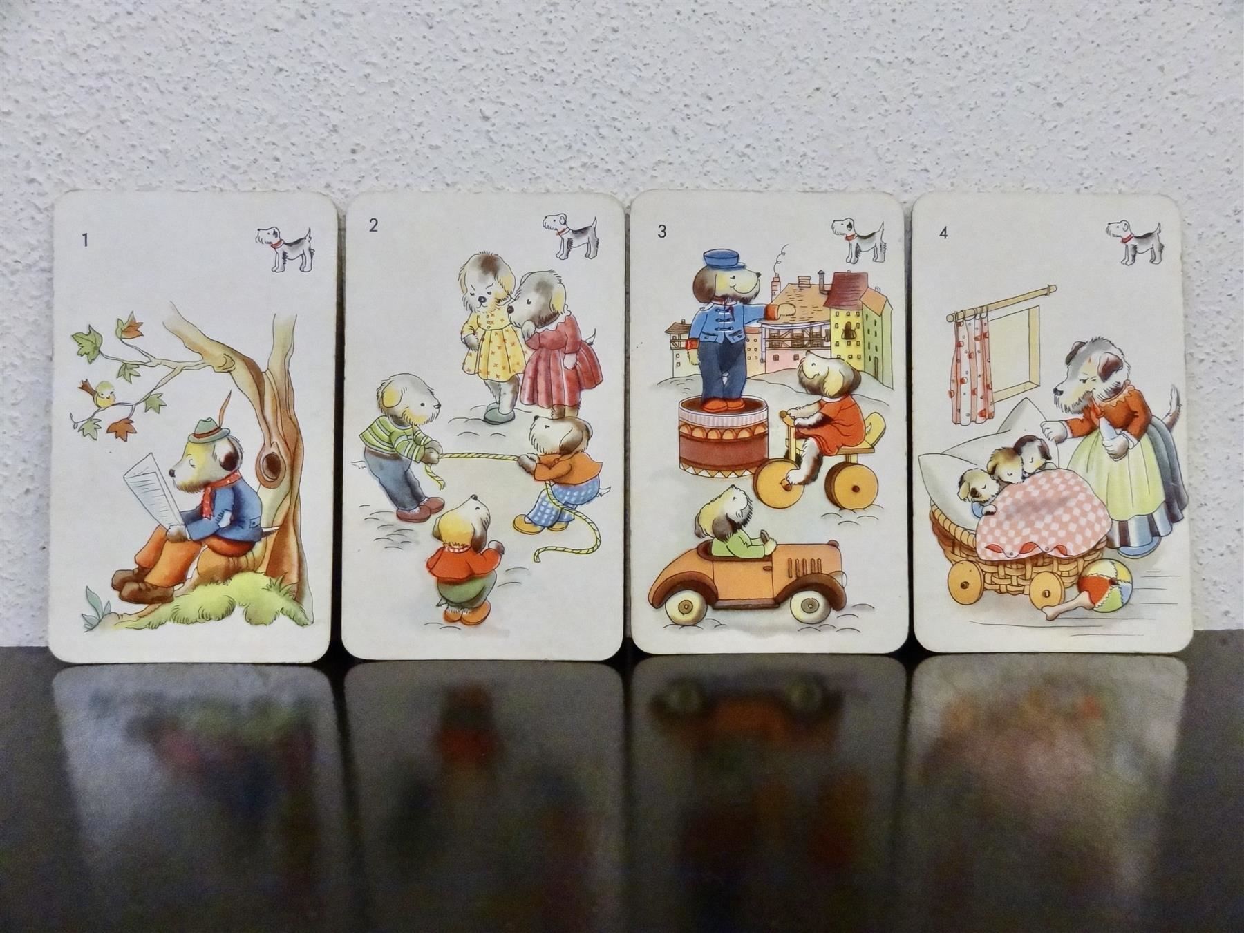 Giochi: altes Quartett LUSTIGE TIERBILDER – Usato da Kerzers venduto da wisaundso 5