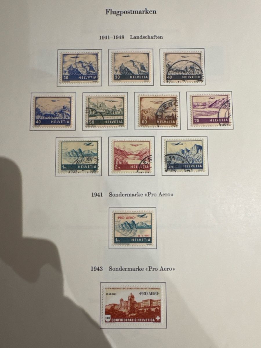 Alle Briefmarken: Briefmarken Flugpost Sammlung Konvolut Konvolut – Gebraucht aus Solothurn von Alex702 3