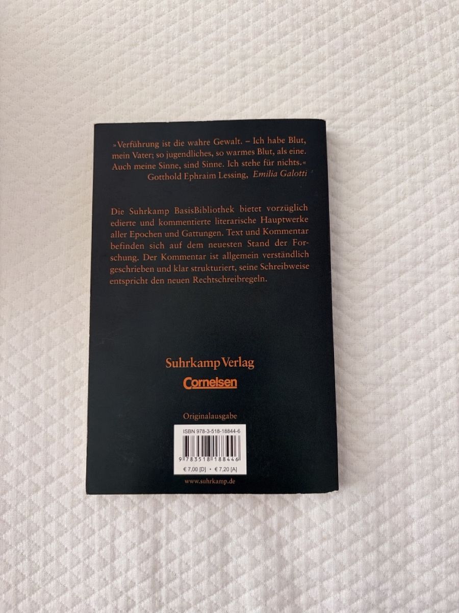Bücher: Emilia Galotti von G.E. Lessing – Neu (gemäss Beschreibung) aus Buchs AG von cla_k2f8 1