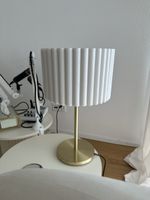 Gold & creme-weiss Designer Velvet Lampe