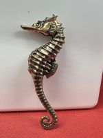 Seepferdchen Metall goldfarben 