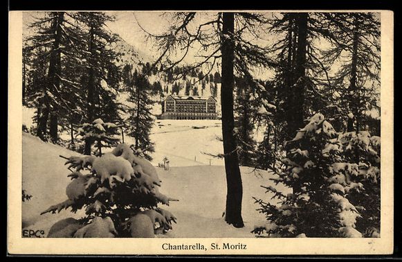 Cartoline postali: AK St. Moritz, Chantarella – Usato da Berlin venduto da bartko-reher