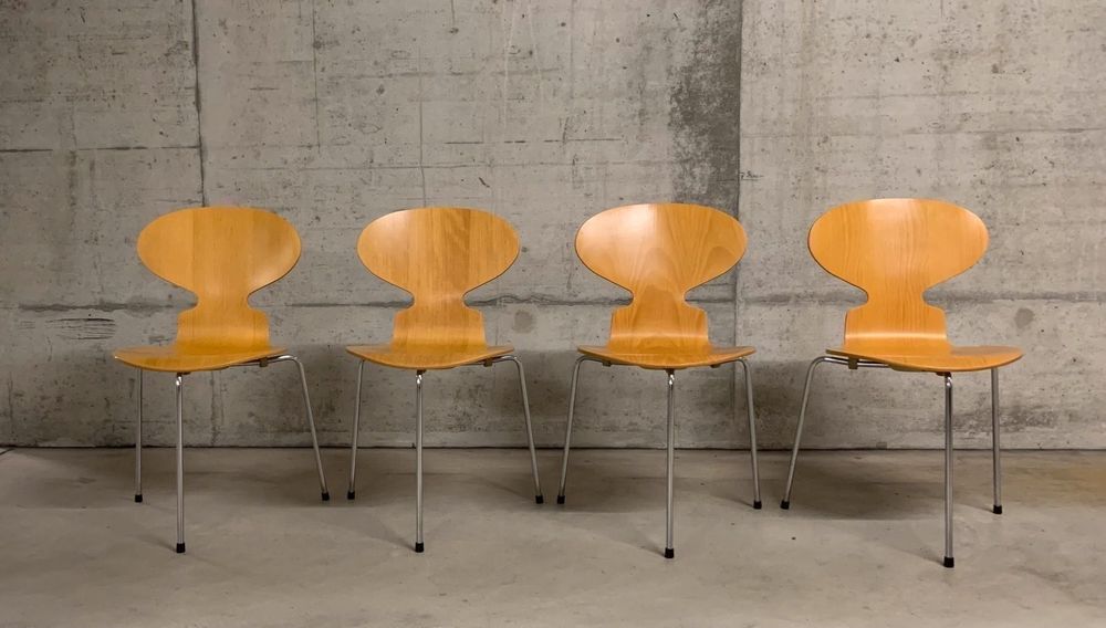 4 st hle 3100 . arne jacobsen . fritz hansen Kaufen auf Ricardo