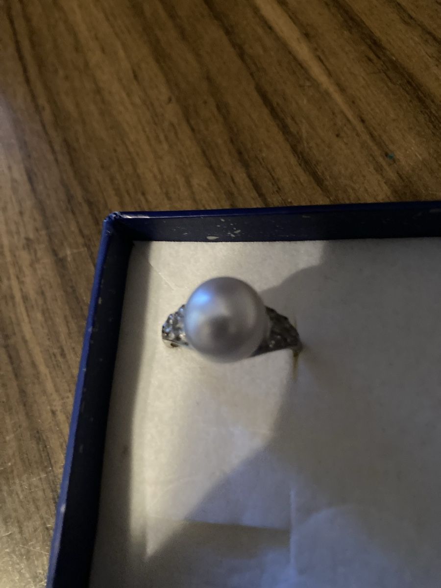 Anelli: Anello oro bianco con perla e diamanti – Usato da Oggio venduto da lyllora 1
