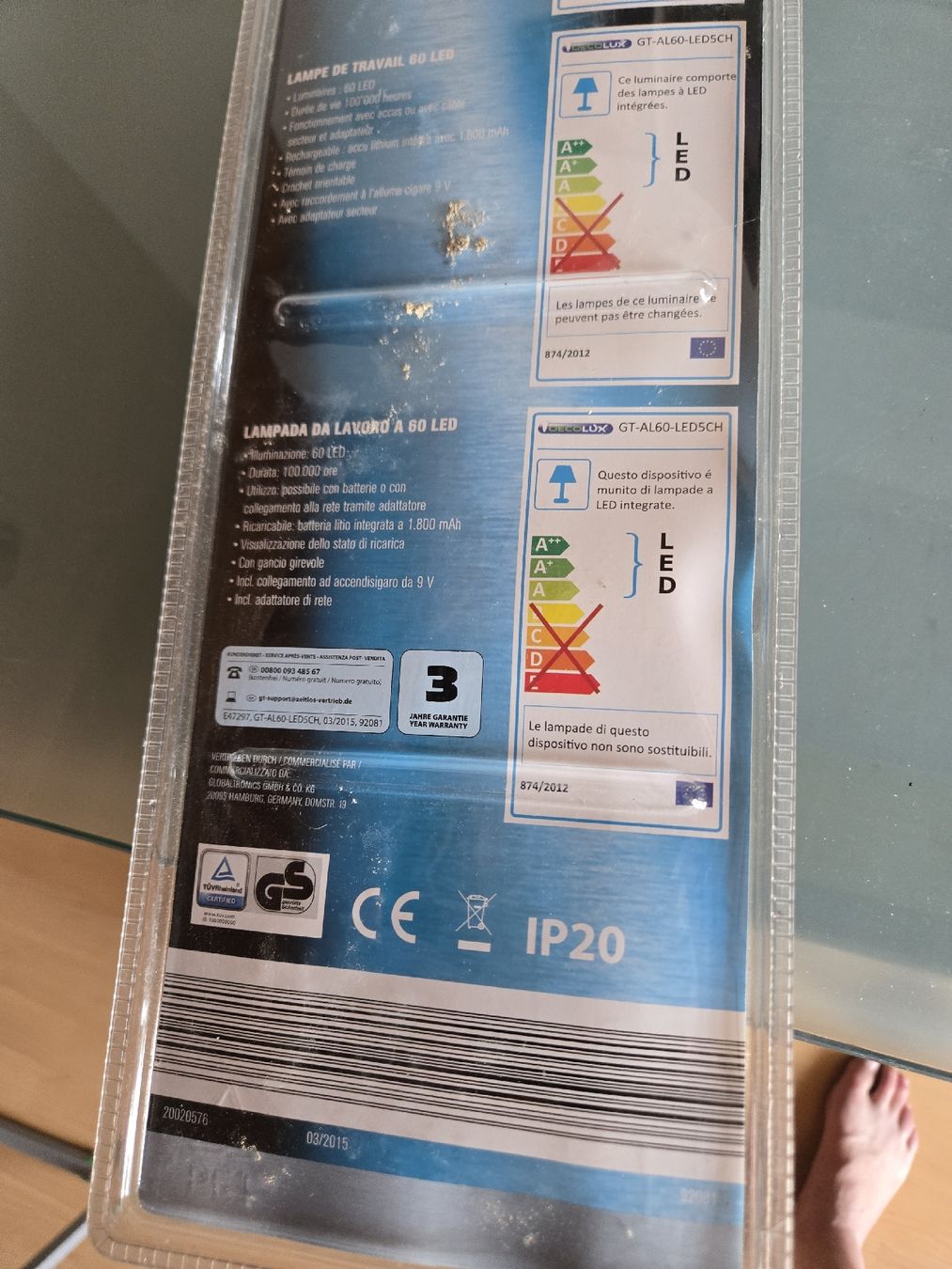 Alle Werkzeuge: VOECOLUX 60 LED Arbeitsleuchte mit Netzteil neu – Neu und originalverpackt aus Grünenmatt von Brauni2 5