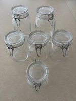 6 Bügelglas-Gläser, Einmachgläser, Vorratsgläser, Top!