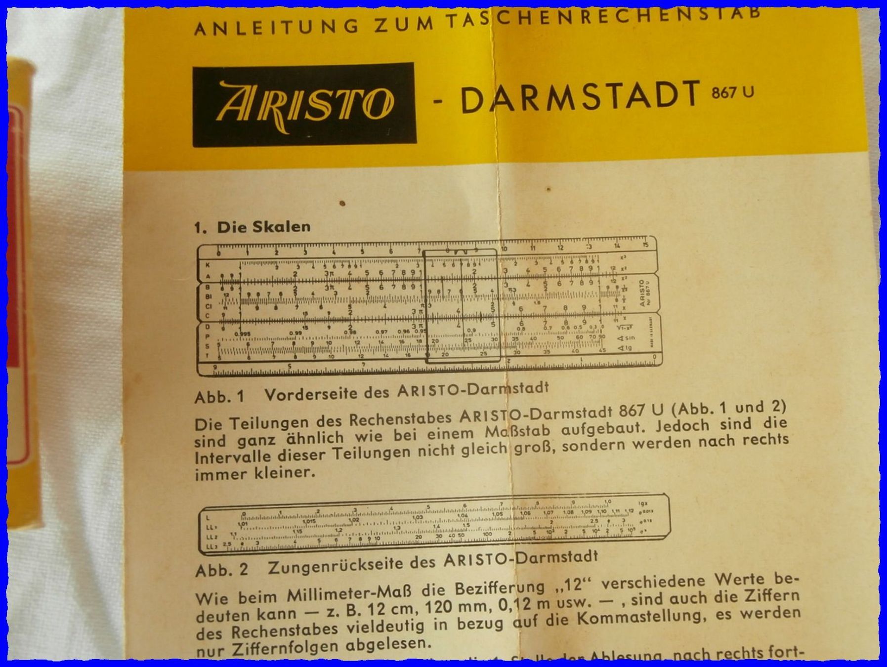 Calcolatrici tascabili: RECHENSCHIEBER ARISTO "967 U" - mit Box, Etui & Anleitung – Usato da Worblaufen venduto da Re_mo81 5