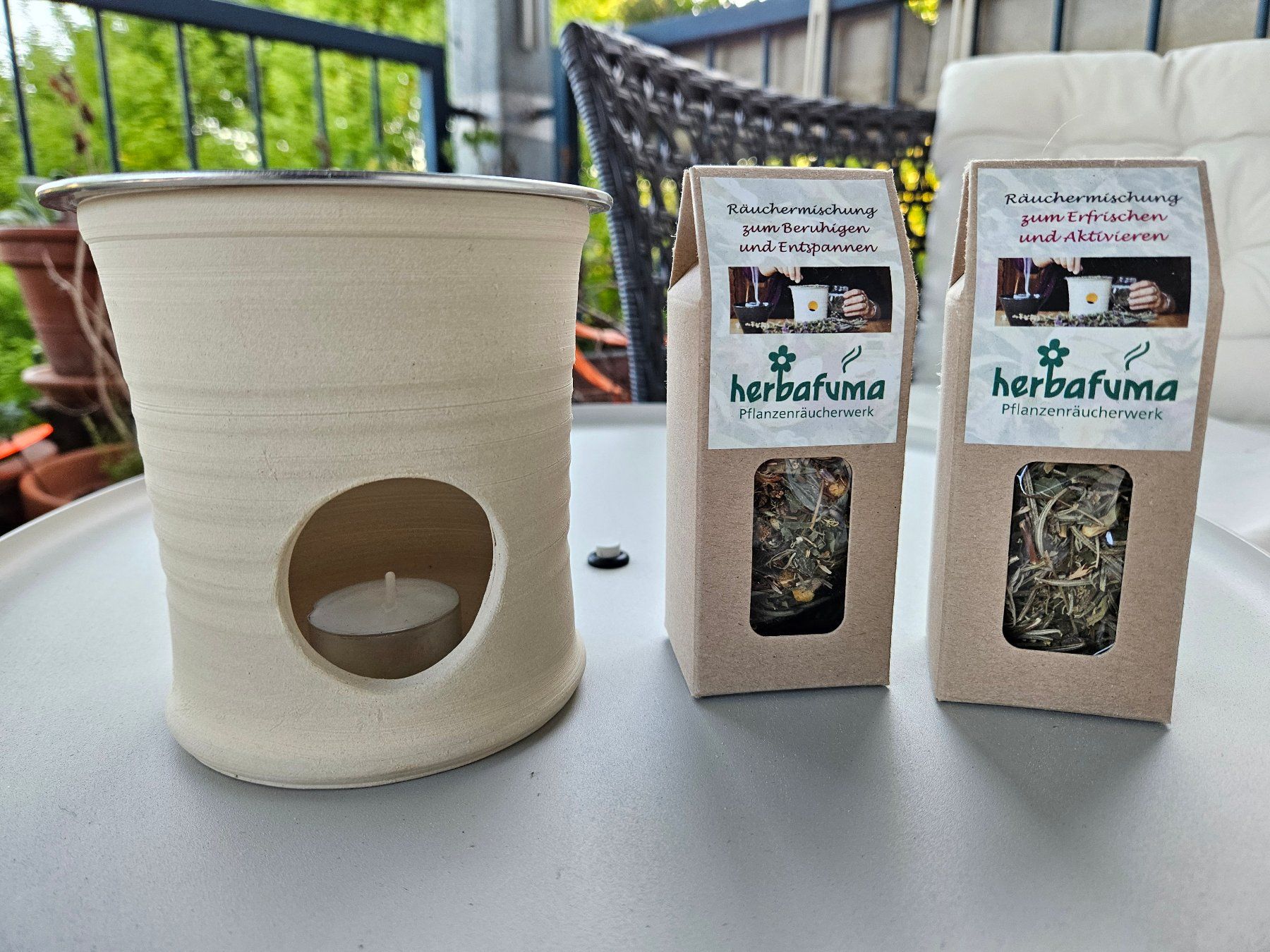 Candele: Herbafuma Räucherset – Nuovo e nell'imballaggio originale da Winterthur venduto da Hortensiie