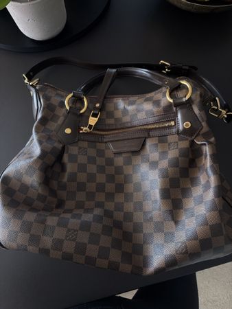 Louis Vuitton Evora MM Damier Ebene –mit Schulterriemen