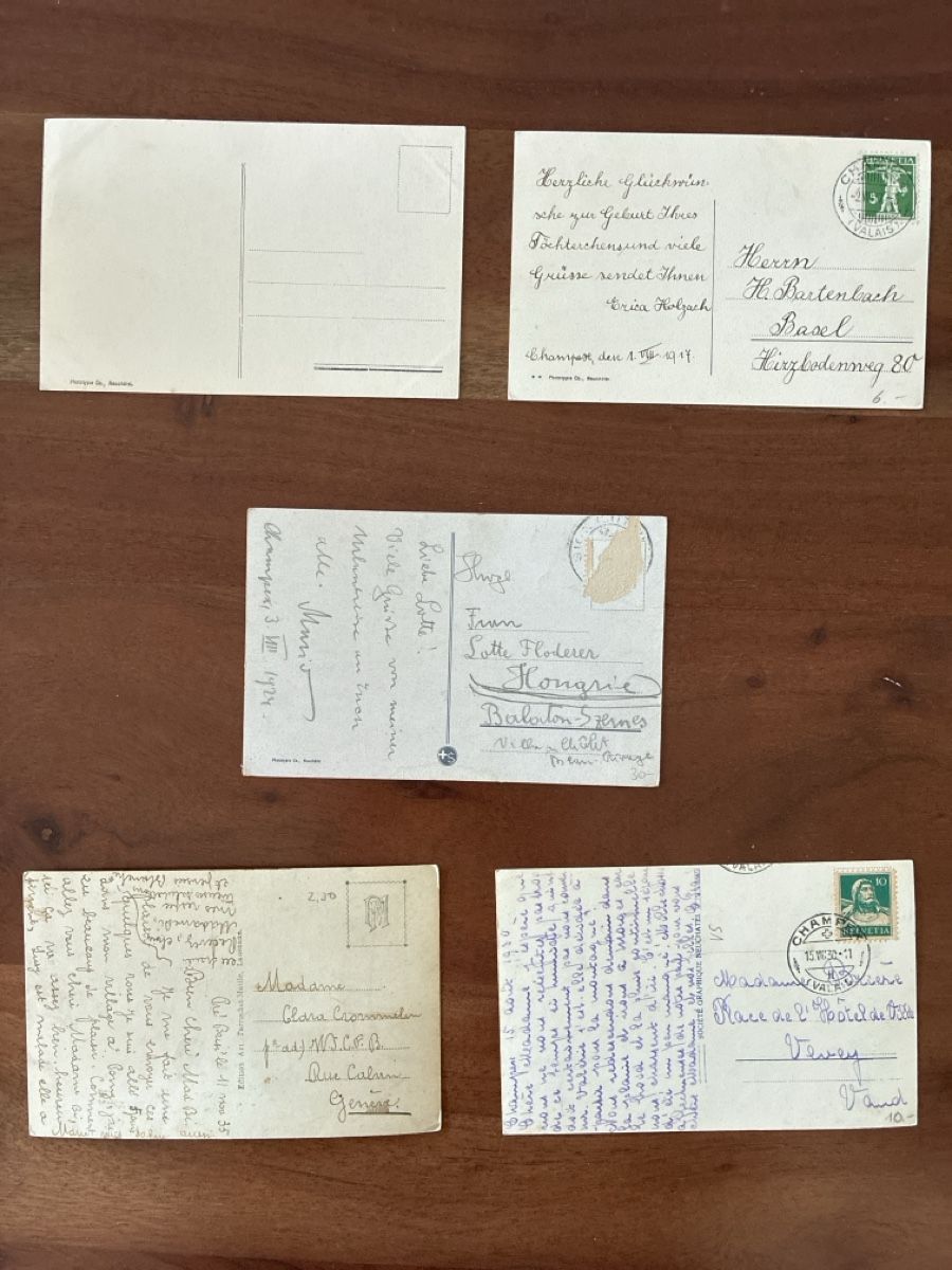 Cartes postales: 10 Ansichtskarten Schweiz von Champex VS.  B – D'occasion à Oftringen par Cla.vD.74 3