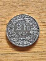 2 Franken 1904 Silber - Aufl. 0.2 Mio. - selten!
