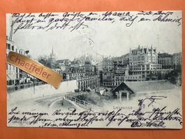 Lausanne Altstadt Ansichtskarte Schweiz, um 1900