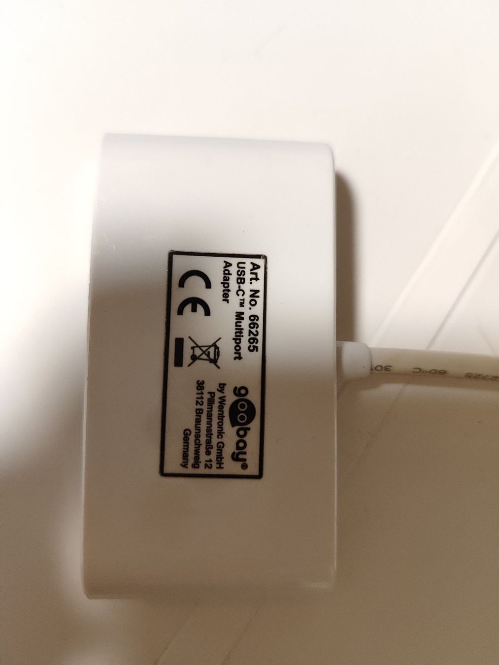 Unità & Adattatore: Goobay USB-C Multiport Adapter 66265 weiss gebraucht – Usato da Mülligen venduto da vagos85 2