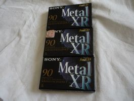 3x Sony Metal XR 90 for CD - Neu OVP Kassetten