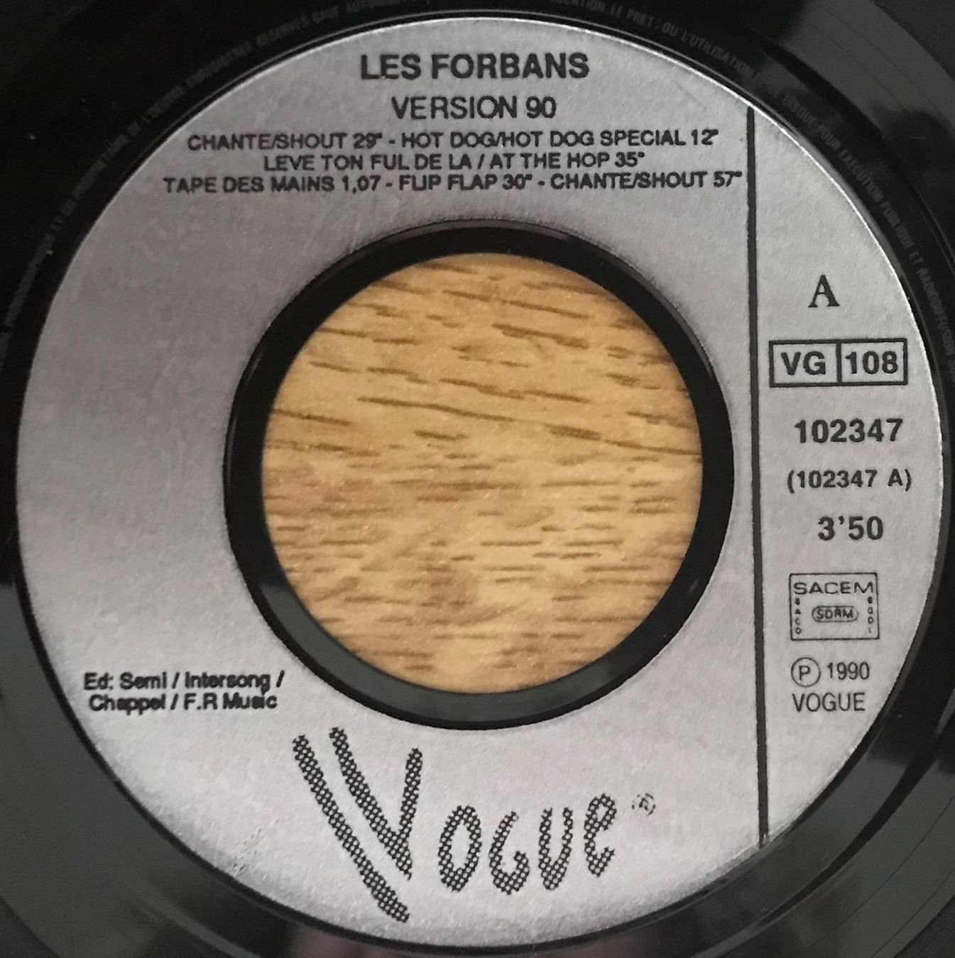 Schallplatten: LES FORBANS - VERSION 90 – Gebraucht aus Bussigny von vinyl-pas-cher 2