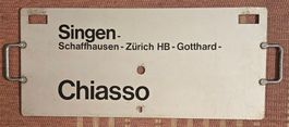 SBB - CHIASSO - GOTTHARD - SINGEN - Zuganzeigetafel