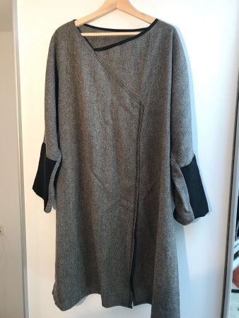 Wollkleid Frauen Grau