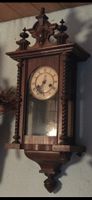 Antike Wanduhr - Regulator aus Holz mit Pendel mechanisch 🕰
