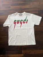 T-Shirt Cremé Farben Gucci mit Logo Grösse L 