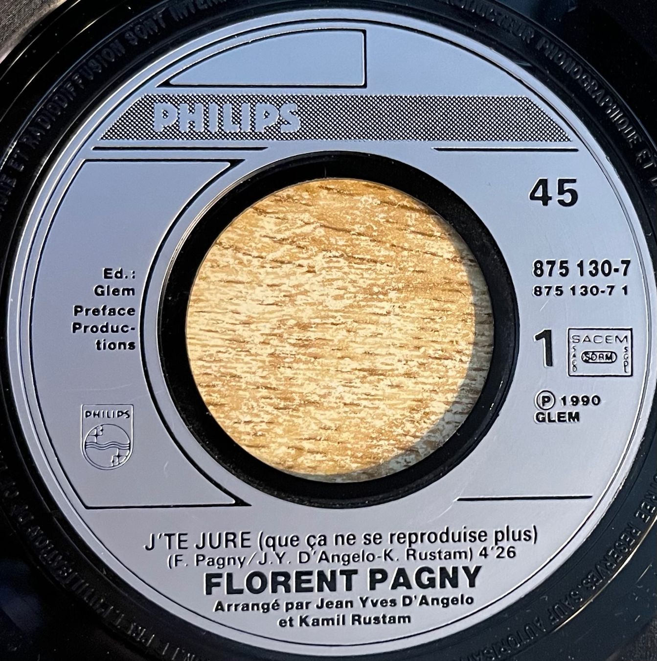 Dischi in vinile: FLORENT PAGNY - J'TE JURE – Usato da Bussigny venduto da vinyl-pas-cher 2