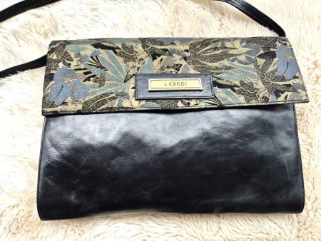 L. CREDI TASCHE VINTAGE LEDERTASCHE LEDER BAG HANDTASCHE TOP