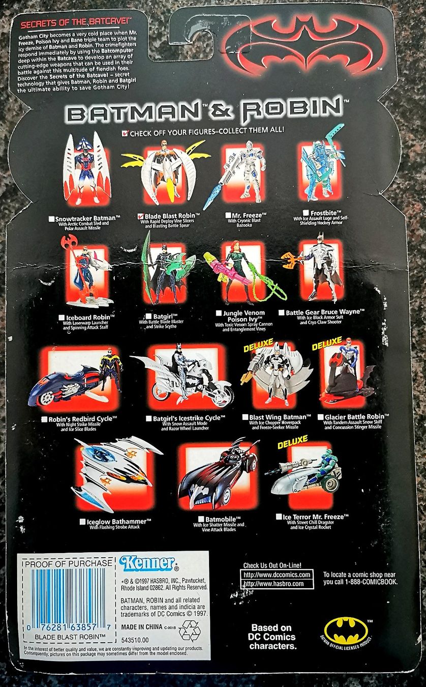 Hasbro Statuette: Blade Blast Robin 1997 Action Figur Batman Hasbro Kenner – Nuovo e nell'imballaggio originale da Rorschach venduto da Actionvintage789 1