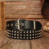 Gürtel mit Nieten Punk Black Rock Stil - Ceinture à rivets