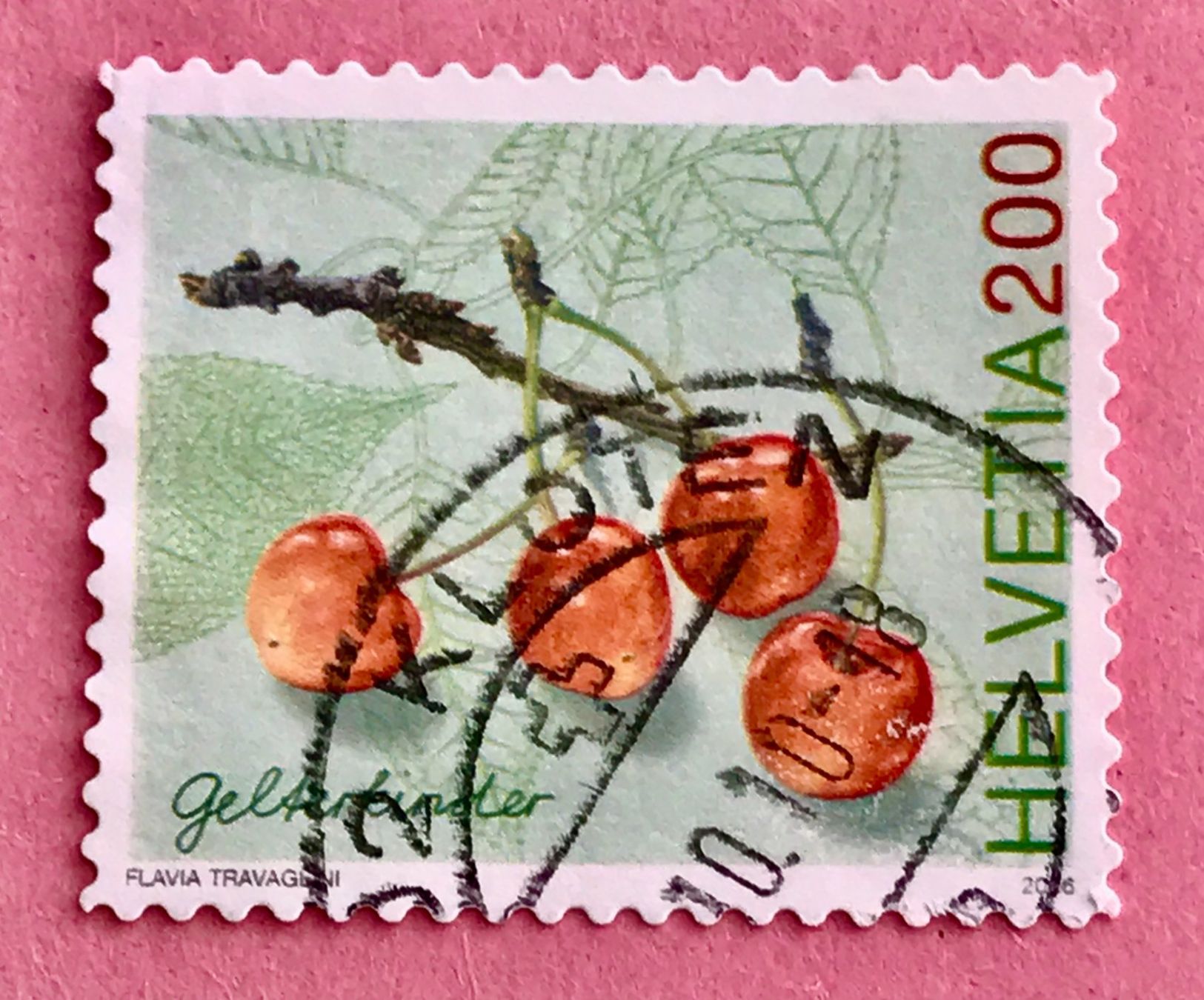 Tutti i francobolli: Nr.1207 Kirsche,Gelterkinder  GESTEMPELT 2006    – Usato da Aarau venduto da Billa007
