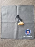 Reinigungs Set mit Scania Logo, Microfasertuch + Pinsel neu