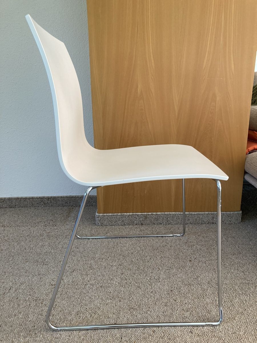 Pfister Sedie: 6 Elegante Esszimmer Stühle weiß – Usato da Niederuzwil venduto da Princess5 1