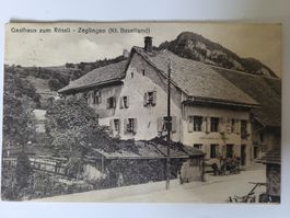 Alte Ansichtskarte Gasthaus zum Rössli Zeglingen R4