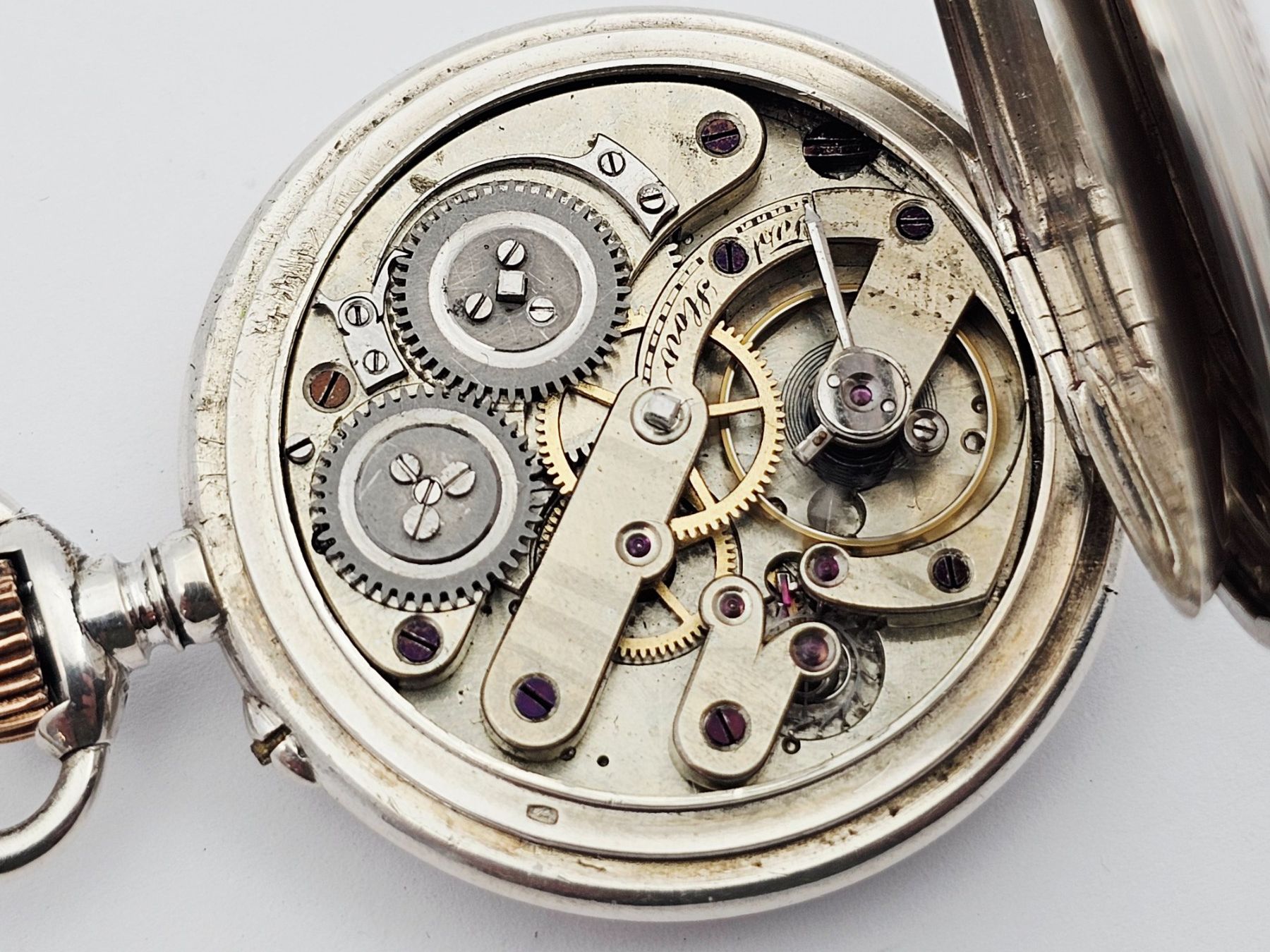 Orologi: Antike Savonette Taschenuhr 800 Silber – Usato da Bassersdorf venduto da AnkerWatch 5