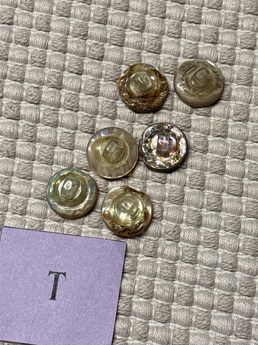 Bottoni: 6 Perlmutt Knöpfe mit Strass / 11 mm – Nuovo (secondo la descrizione) da Rümlang venduto da BoutiqueMonique16 1