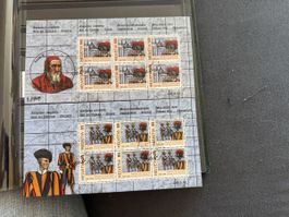 2 Kleinbogen mit Ausgabetag Stempel 22.11.2005 Luzern 