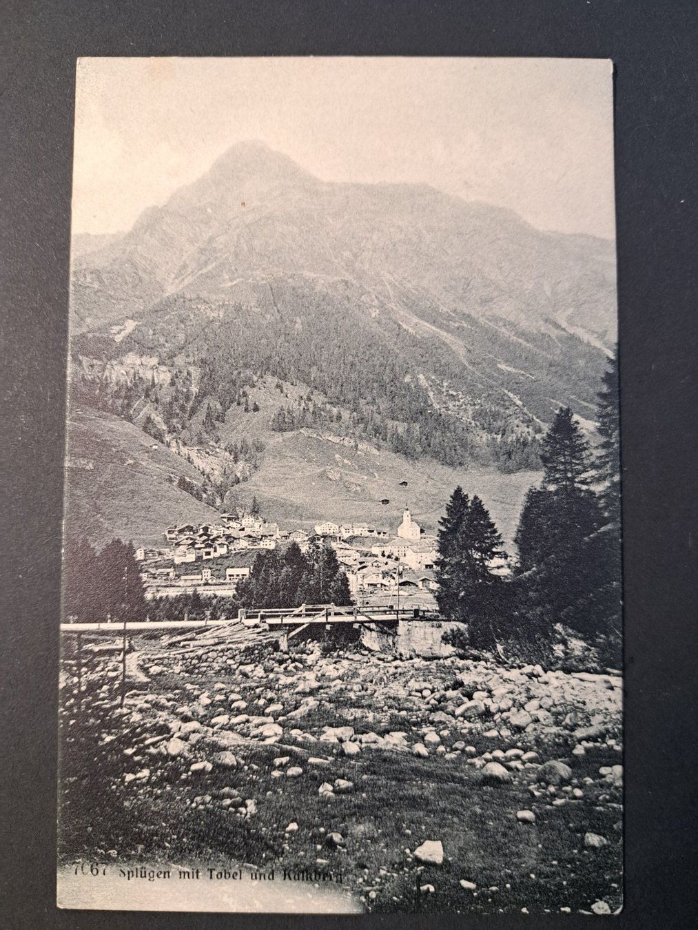 Cartoline postali: Splügen mit Tobel – Usato da Kirchberg BE venduto da Soldino